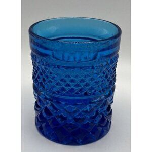 Blue Vintage 10 oz Rocks Glass Excellent Condition